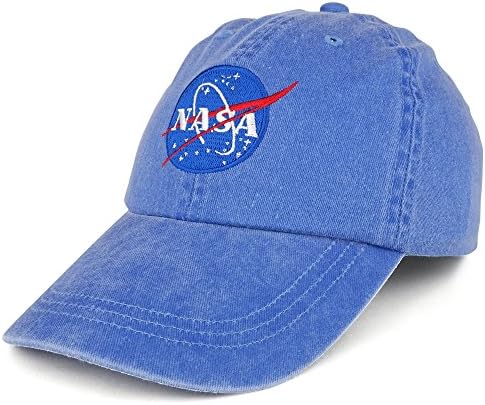 Armycrew Gençlik NASA Insignia İşlemeli Yumuşak Yıkanmış Pamuklu Dimi Kap
