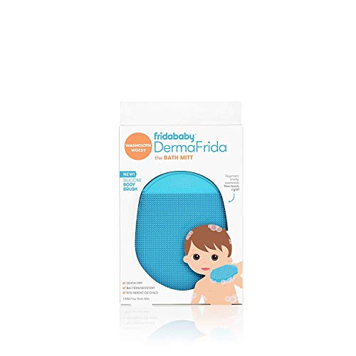 DermaFrida The SkinSoother Baby Bath Silicone Brush by Fridababy | Bebek Kuru Ciltler, Beşik Kapağı ve Egzama için Gerekli (1