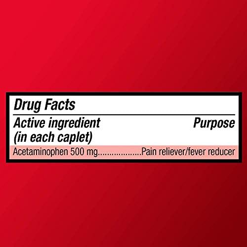 Temel Bakım Ekstra Güç Ağrı kesici, Asetaminofen Kapakları, 500 mg, 500 Sayım