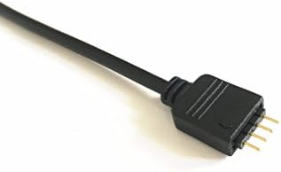 10 adet Siyah 0.3 M 0.98 ft 4 Renk RGB Uzatma Kablosu LED Şerit Konektörü Uzatma kablo kordonu Tel 4 Pin LED Bağlayıcı SMD 5050