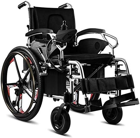 Ayarlanabilir Kol Dayama ve Çıkarılabilir Ayak Pedalı ile FGVDJ Hafif Katlanabilir Elektrikli Tekerlekli Sandalye