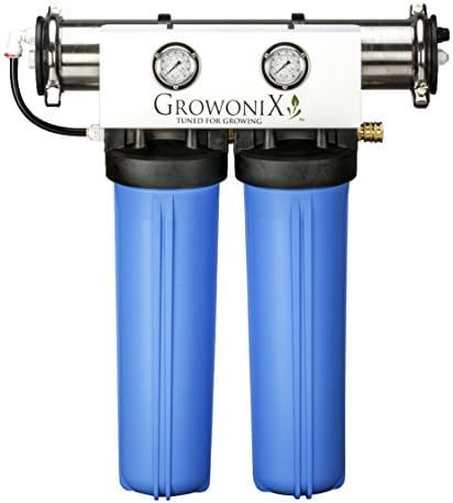 GROWONİX EX1000-TALL Ters Osmoz Sistemi Hidroponik Bahçe için Ultra Yüksek Akış Hızı Su Arıtma Filtresi Büyüyen İçme H20 Kahve