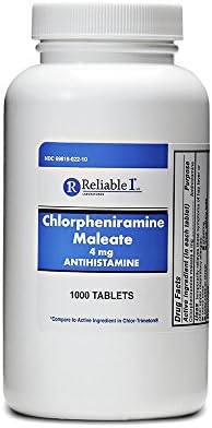 Güvenilir 1 Klorfeniramin Maleat 4mg 1000 Tablet (3 Şişe)