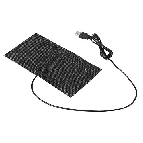 USB ısıtma pedleri, 1 ADET siyah 5 V USB karbon Fiber ısıtma Mat 2010 cm Mouse Pad sıcak Battaniye 35-45 derece bükülebilir ve