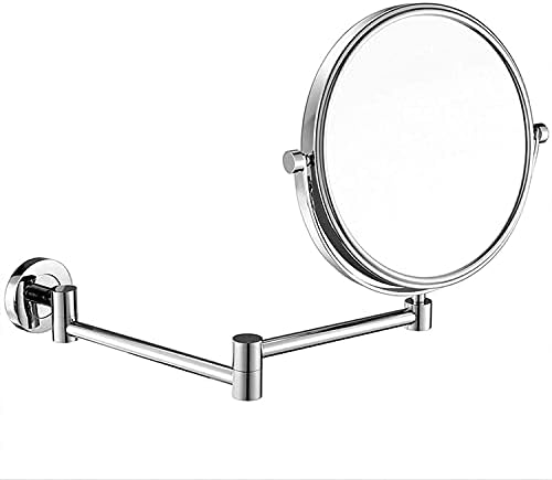 Nhlzj XİAOQİANG Makyaj Aynası Duvara Montaj, Çift Taraflı 3X Büyütme Banyo Aynası, 360° Döner Katlanır Yuvarlak Kozmetik Makyaj