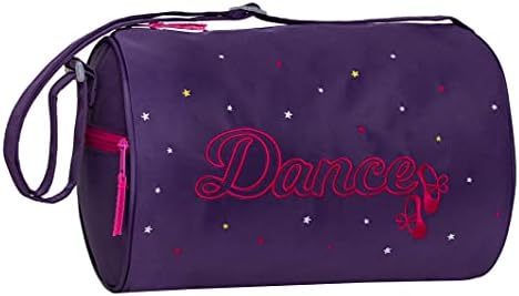Horizon Dance 5016 Yıldızlı Gece İşlemeli Küçük Dans Spor Çantası-Mor