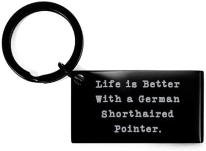 En iyi Alman Shorthaired Pointer Köpek Hediyeleri, Alman Shorthaired Pointer ile Hayat daha iyi, Arkadaşlardan Süslü Noel Anahtarlık