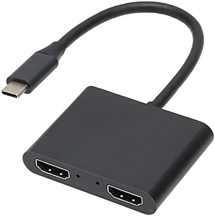 PRAİA Uyumlu Adaptör, Tip-C Çift HD Multimedya Arayüzü PD + USB3. 0 Dönüştürücü Ekran Adaptörü TV Projektör için