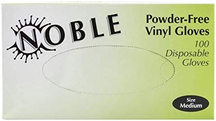 Noble Ürünleri Ekstra Büyük Tozsuz Tek Kullanımlık Vinil Eldivenler Yemek Servisi için Toplam 1000 Eldiven (10 Paket 100)