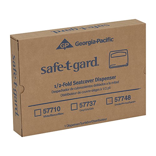 Safe-T-Gard 1/2 Kat Klozet Kapağı Dispenseri GP PRO (Georgia-Pacific), Siyah, 57748, 16,375 G x 2,500 D x 11,750 Y
