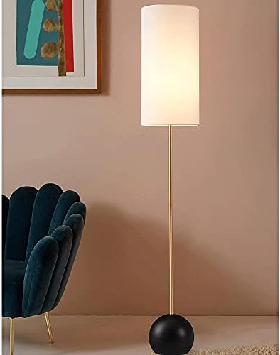 Amerikan Modern E27 standart lamba uzun silindirik kumaş abajur zemin lambası oturma odası için kutup ışık yaratıcı okuma ışık