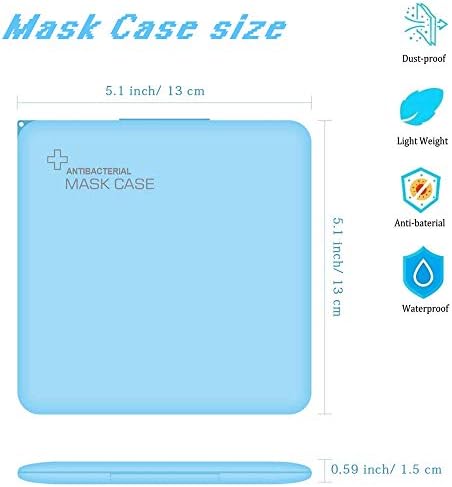 PASNOWFU Taşınabilir Maske saklama kutusu Maskeleri Organizatör için Geri Dönüşümlü Toz Maskesi saklama kutusu için Maske Kirliliği