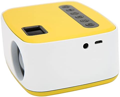 CUEA Açık Film Projektörü, İstikrarlı Performans 1080P Çözünürlük Kolay Bağlantı Seyahat için Kamp için Ev için Taşınabilir Projektör