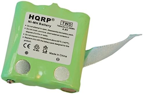 HQRP Pil için Uniden GMR885, GMR895, GMRS380, GMRS3802, GMRS380-2, GMRS522, MR1048-2CK + HQRP Coaster