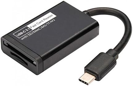 Mini USB 3.1 Tip - C TF SD Kart Okuyucu-Siyah