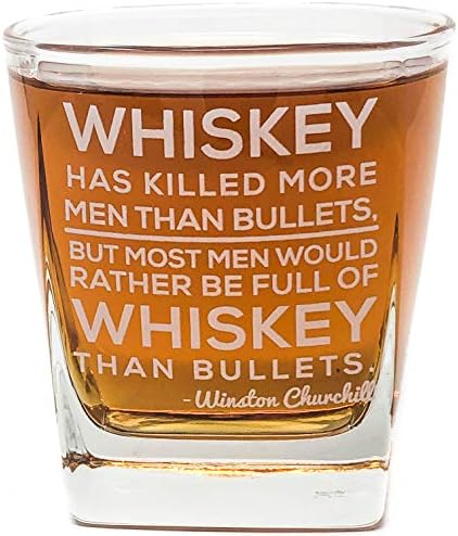 Winston Churchill Alıntı Viski Kokteyl Bardağı, 10 oz