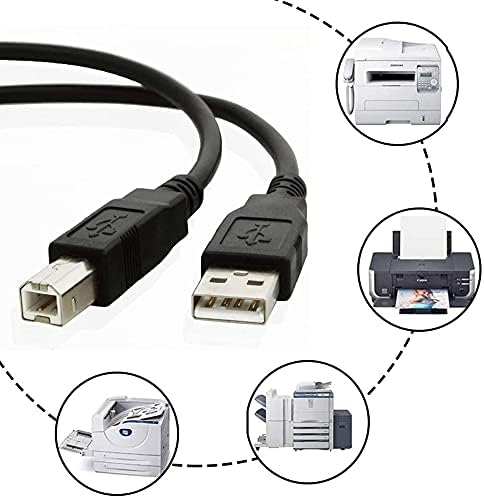 PPJ USB 2.0 5FT Kablosu Dizüstü PC Veri Sync Kablosu Tel Kurşun için HP Officejet Pro Artı Tüm-in-One Yazıcı J4540 J4550 J5480