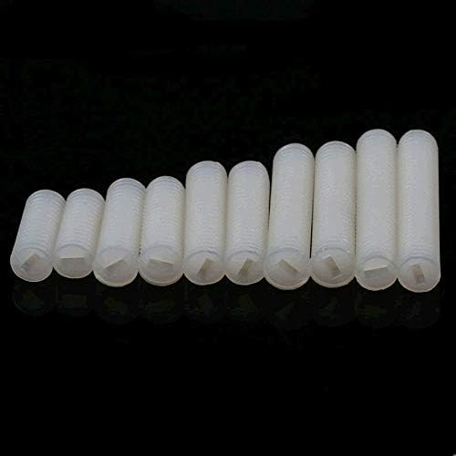 Nylon66 Beyaz Naylon Plastik Oluklu Kafa Seti Vidaları Düz Nokta Grub Vidaları(M4 M5 M6 M8)