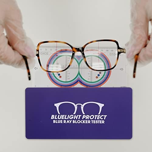 ARTİBETTER 20 adet Anti-mavi ışık Test Kartı Mavi Engelleyici Test Gözlük Mavi Kart mavi ışık jeneratör kartı Gözlük ışık algılama