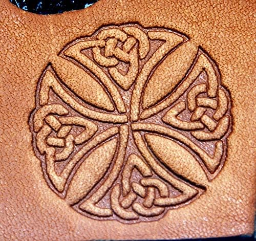 Deri Araçları ve Malzemeleri Celtic Knoted Çapraz Deri Kabartma / Clicker Damga, Delrin / Asetal Leathercraft Aksesuarları için