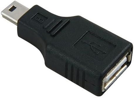 Cuzıss USB 2.0 Tip A'dan Mini USB'ye 5 Pinli Tip B Dişi / Erkek Adaptör - 2 Paket, Siyah