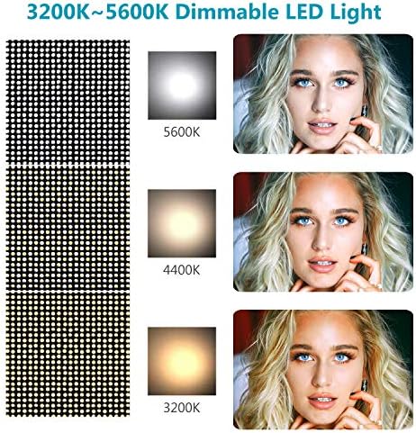 Neewer 1320 LED video ışığı ile APP akıllı kontrol sistemi, Dim 3200 K-5600 K Bi-Renk Fotoğraf aydınlatma kiti için YouTube Stüdyo