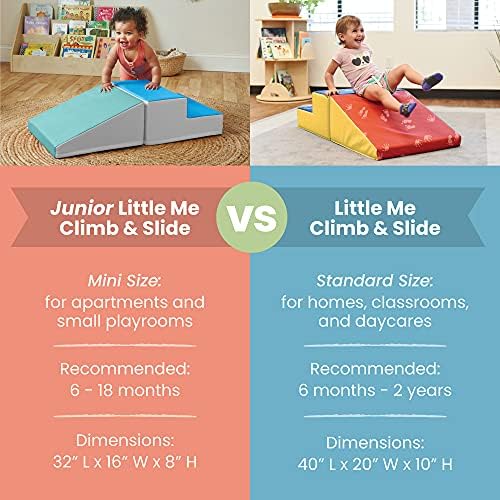ECR4Kids SoftZone Junior Little Me Play Climb and Slide-Bebekler ve Küçük Çocuklar için Kapalı Aktif Oyun Yapısı-Yumuşak Köpük