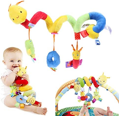 minkissy Bebek Spiral peluş oyuncaklar, çocuk Bebek Beşik Karyolası Pram Asılı Çıngıraklar Spiral Arabası Asılı Oyuncaklar için