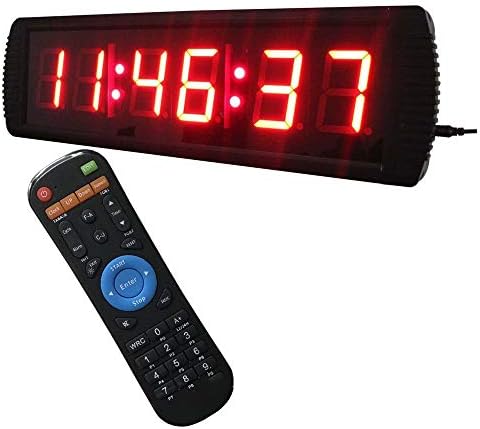 NeoMcc Elektronik Zamanlayıcı Endüstriyel Depo Kafeterya Spor Saat Kronometre Geri Sayım LED Zamanlayıcı 3 İnç Numaraları Alüminyum
