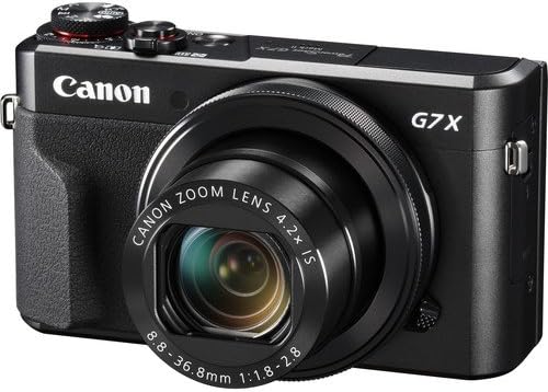 Canon PowerShot G7 X Mark II (Siyah) 1066C001 - Pro Ekstra NB-13L Şarj Edilebilir Pil, Ultra 32GB SD Kart, Alet Çantası ve Kılıfı,