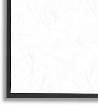 Her Şeydeki Stupell Industries, Nan Black Framed Wall Art, 30 x 24, Off - White tarafından tasarlanan Mavi Balkabağına Teşekkür