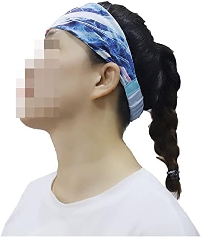 QQWW Spor Yoga Ter Bandı Bandı Kadın Koşu Bisiklet Saç Bandı Nefes Bandana 1029 (Renk: 03, Boyutu: 8 cm X 24 cm)