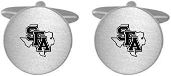 Fırçalanmış Metal Kol Düğmeleri-Stephen F. Austin Eyalet Üniversitesi-Gümüş