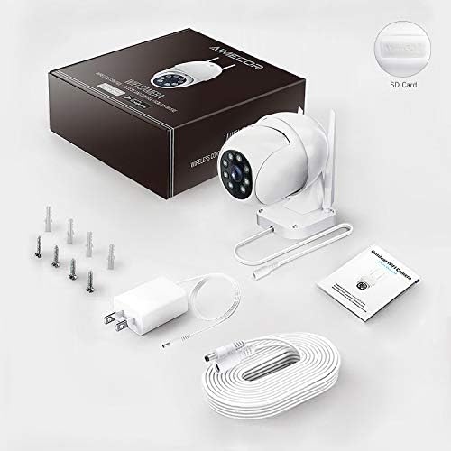 Açık Güvenlik Kamera, AİMECOR FHD 1080 P Pan / Tilt 2.4 G WiFi Ev Gözetim Kamera ile Gece Görüş 2-Yönlü Ses Bulut Hareket Algılama