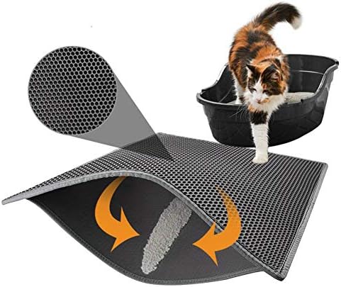 Evet kedi kumu matı, kedi kumu matı kedi kumu matı Petek Tasarım kedi kumu matı Su Geçirmez Çift Katmanlı Tasarım Petek kedi