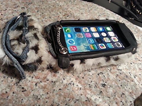 Kar Leoparı Taklit Kürk İphone 5s Giyilebilir Tutucu Devrim (kar leoparı)
