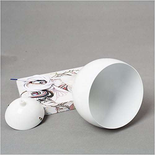Retro Edison endüstriyel kolye ışık Modern gözyaşı damlası tasarım lamba gölge beyaz parlak yüzey Metal tavan lambası AC110V