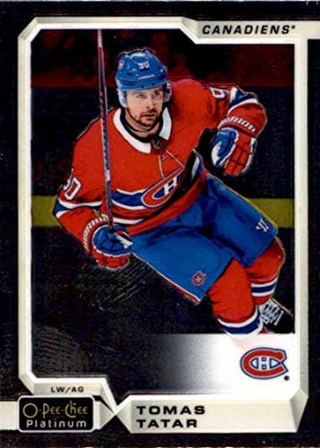 2018-19 O-Pee-Chee Platin 49 Tomas Tatar Montreal Canadiens NHL Hokey Ticaret Kartı