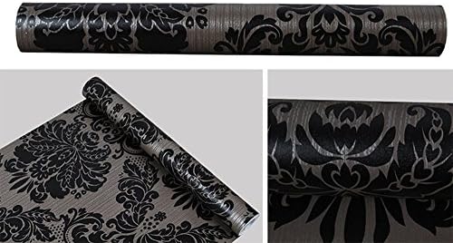 GLOW4U Kendinden Yapışkanlı Vinil Dekoratif Siyah Şam İletişim Kağıt Dolapları Kapı Sheves Çekmece Dresser Duvar Sticker Çıkartması