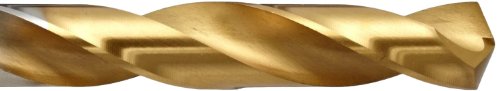 YG - 1 D2GP Yüksek Hızlı Çelik Gold-P Jobber Matkap Ucu, Kalay Kaplama, Düz Şaft, Yavaş Spiral, 135 Derece, 41 Boyut, 3/32 Çap