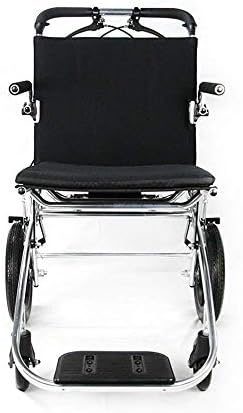 MYSGYH YANGPİNG-Katlanır Çift Fren Tekerlekli Sandalye Katlanır Pedalı Uçakta, Hafif Çelik Taşıma Tekerlekli Sandalye Kullanıcı
