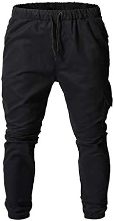 ZEFOTİM pantolon erkekler için moda ince saf renk rahat bandaj rahat eşofman altı ipli pantolon