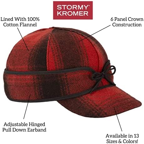 Fırtınalı Kromer Orijinal Kromer Kap-Kış Kulaklığı ile Kış Yün Şapka