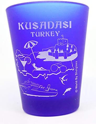 Kuşadası Türkiye Kobalt Mavisi Buzlu Cam