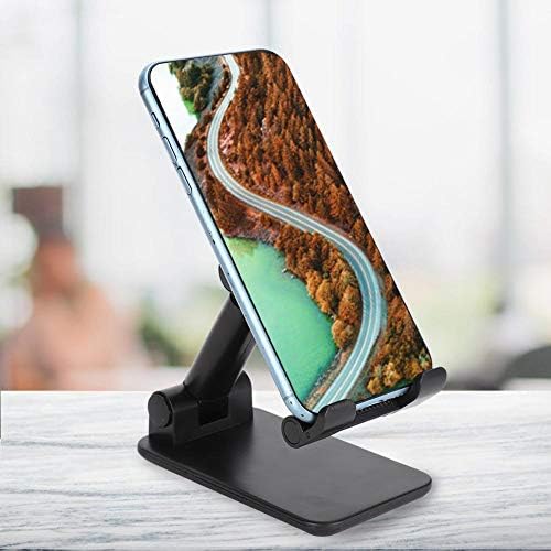 Telefon tutucu Ayarlanabilir Masaüstü Standı Tutucu Katlanabilir Ayna Yüz Braketi Cep Telefonu Tablet için(Siyah)