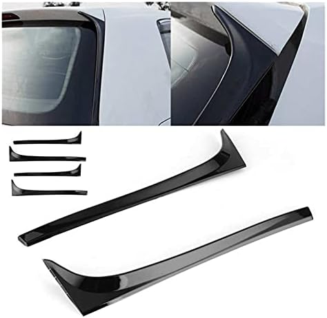 AMZWDMI Ganzaı Mağaza 2 adet Arka Pencere Spoiler Yan Kanat ayar kapağı otomobil Araç Modifikasyonu Fit VW Golf MK7 GTD R 2014-2018