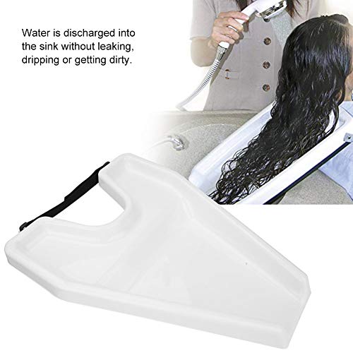 Saç Yıkama Tepsisi, Taşınabilir Saç Yıkama Tepsisi Taşınabilir Hasta Hareketlilik Şampuanı Durulama Yıkama Tepsisi (beyaz)