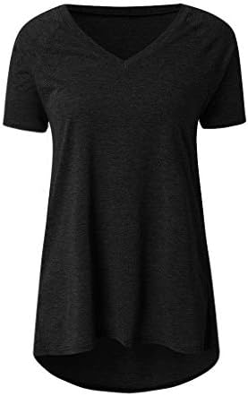 Wulofs bluz bayan moda üst artı boyutu Tees yaz Casual tunikler kısa kollu uzun T-Shirt için