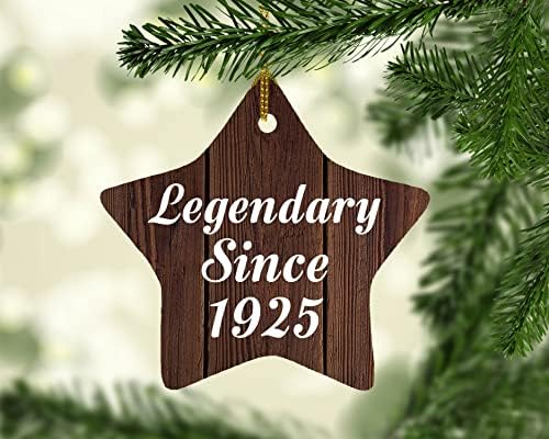 96th Doğum Günü Efsanevi Beri 1925-Yıldız Süs D Noel Ağacı Asılı Dekorasyon-Arkadaş için Eşi Koca Grand-Ebeveyn Baba Anne Çocuk