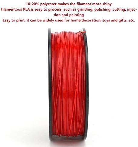 Kırmızı 3 Boyutlu Yazıcı Filament Tutucu Uzun 1.75 mm 1KG PLA Baskı Malzemesi Mukavemeti 3 Boyutlu Baskı Sarf Malzemeleri Çoğu